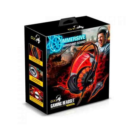 Cascos Para gamer | Genius HS-G680 Black Sesiones Gaming envolventes