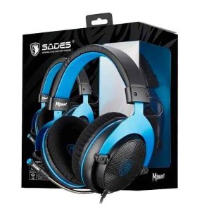 Sades Mpower Gaming/Sonido Estéreo/Conector 3.5mm Jack/Micrófono Retráctil y Flexible/Aislamiento de Ruido