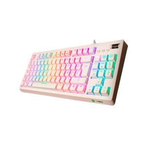 VSG VG K387 / Teclas iluminadas/Quasar Blanco/Switch Azul/VG K387