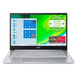 Acer swift 3 Sf314-42-r9yn AMD Ryzen™ 7 4700U 2.0GHz/512GB SSD/8GB RAM/14" (1920x1080)/BT WIN10/Webcam/SILVER Backlit Keyboard FP Reader - NX.HSEAA.003