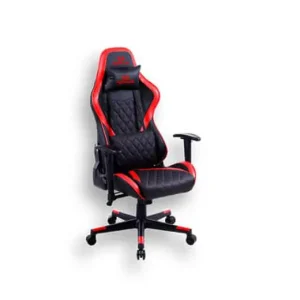 Redragon C211 GAIA Roja/asiento de cuero sintético/apoya manos regulable/reclinable 180 grados-/Color negro-rojo/C211R