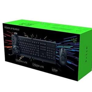 Razer Power UP Bundle 4 en 1 RZ03-0474 /BLACKSHARK V2 X RAZER CROMA/ DEATHADDER ESSENTIAL 6400 DPI/ CINOZA LITE/GIGANTUS V2 LARGE Alfombrilla-RZ03-0474