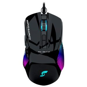 J & R Serenity 051 RGB Gaming Mouse / 7200 DPI /7 Botones / Ergonómico / MGJR-051