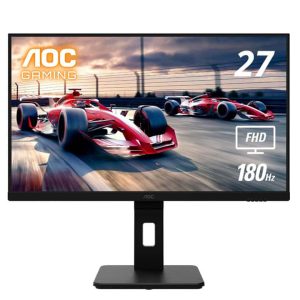 AOC 27G15 27" Pulgadas 180Hz/ Pivotable y altura ajustable/Full HD 1920x1080/1ms sincronización adaptativa/ HDR10/ 1 x HDMI 2.0/compatible Xbox PS5