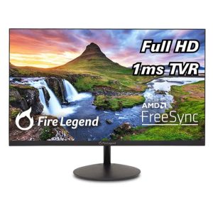 AOpen 24SA2Y Hbi 23.8 pulgadas 1ms /Full HD (1920 x 1080) Monitor de oficina para juegos de marco cero | Tecnología AMD FreeSync | Diseño elegante ultrafino | 100Hz | 1ms-TVR | Luz azul baja | Inclinación | Puertos HDMI y VGA, negro