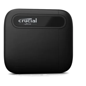 Crucial SSD Externo Crucial X6 de 2 TB/Unidad 2 TB Externo antigolpes/hasta 800 MB/s /Extraíble micro disco duro/ USB tipo C /Mac | Windows | android |CT2000X6SSD9