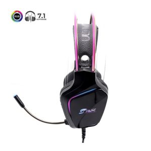 J & R 071-MV Geometric 7.1 RGB/confortable/reducción de ruido/ USB/incluye software