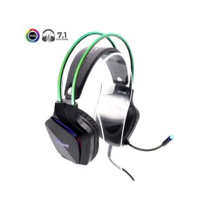 J & R 071-MVGaming Headset 7.1/Omnidireccional/RGB/Jack de auriculares de 3.5mm/2.2k ohm/cable-longitud 2.1M/