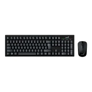 Genius KM-8101 Combo Teclado mouse wireless/12 teclas de función/plug and play/boton calculadora/2.4 GHz /KM-8101 BLK SP