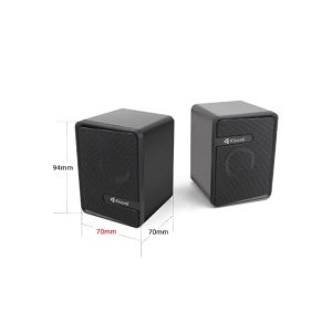 Kisonli L-4040 PC Music Mobile speaker altavoz, luz intermitente rectangular, USB 2,0
