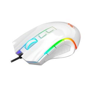 Redragon Griffin M607W RGB/ DPI 600-7200/ 5 Perfiles de DPI/ 3 modos de memoria/Frecuencia 125 Hz-1000 Hz/ RGB Chroma/ 7 Botones programables/ Blanco