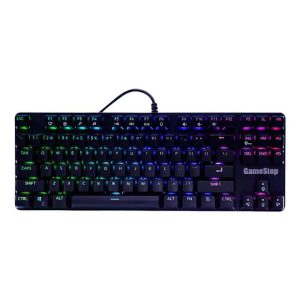 J&R GameStop GS200/ RGB/ Mecanico/ switch Brown/ 11 teclas multimedia/ Compatible con PC y MAC/ Negro