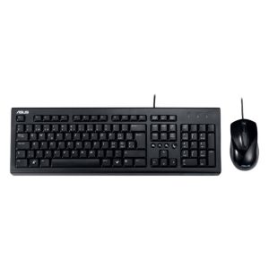 ASUS U2000 PR1101U-MOBTUOA/ Combo teclado y Mouse/ Alambrico/ Cable de 1.5 Metros/ Negro