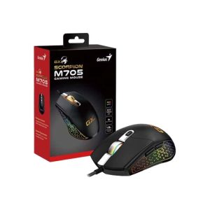 Genius Scorpion M705 Optico/ RGB/ 6 Botones/ 800-7200 DPI/Cable USB/negro