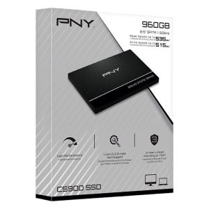 PNY 960 GB SSD/ 2.5'' SATA III/ 535 MBs (lectura)/ 515 MBs (escritura)/ 2.5 pulgadas/ 91C03051-CS900-960