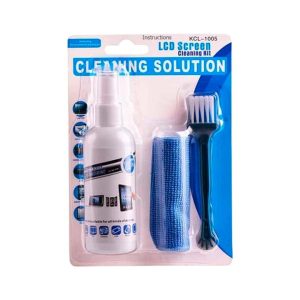 HUBXCO Kit de limpieza de pantalla/ Líquido limpiador de pantallas (60ml aprox)/ Cepillo pequeño/ Paño/ KCL-1005
