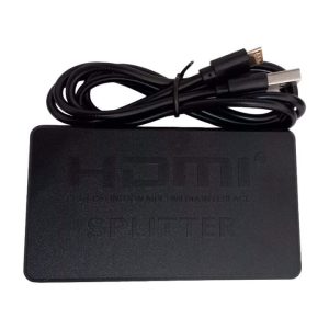 HUBXCO Splitter HDMI 4K/ Monitor-proyector-laptop/ 4 Salidas/ Soporte HDCP/ Negro