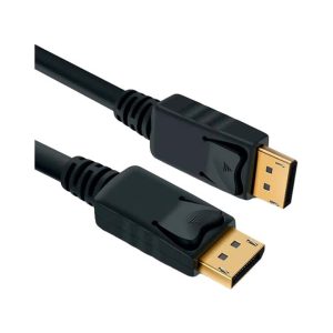 HUBXCO Display Port 1.8 Metros/ 20 Pines/ Soporta hasta 4K/ Recubrimiento Encauchetado PVC Jacket/ Negro