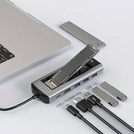 HUBXCO multipuertos USB tipo C-A 6- en 1_3- HUBXCO multipuertos USB tipo C-A 6- en 1_3-
