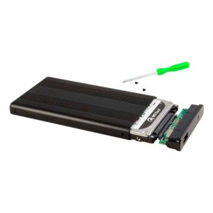 Hubxco Enclosure/ 2.5 Pulgadas Sata/ HDD - SSD/ Soporta USB 2.0 y 3.0/ Negro