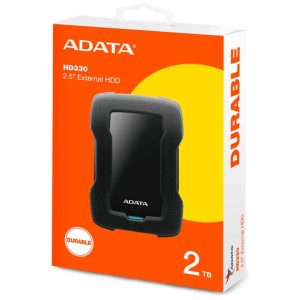 Adata HD330 2 TB Anti Golpes Externo USB 3.2/ 2.5 Pulgadas HDD/ Backup ToGo/ Negro/ AHD330-2TU31-CBK