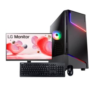 ArmAdAPC FORGE AMD Ryzen 5 4600G (3.7 GHz)/ Asus Prime A520M/ SSD 512 GB M.2/ RAM 8 GB DDR4/Cougar Atlas 650W/ Chasis Cougar MX360 RGB/ Monitor LG 24MR400 de 24 Pulgadas/ Combo Mouse y Teclado-SEOEVC-R541X2