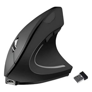 Xkim verticalX Recargable/ Inalambrico Receptor USB/ 6 Botones/ sensor Optico/ Resolucion 800 - 1600/ Negro