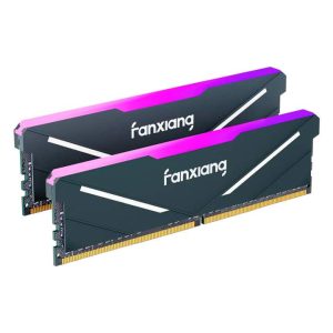 Fanxiang RAM DDR4 RGB 32 GB (2 x 16 GB) 3600 MHz CL18 V1.35, overclocking/ compatible con Intel XMP 2.0 y AMD - Negro