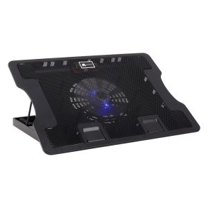 Jaltech Base Refrigerante Reclinable B-180/Ajustable, 4 Posiciones/ soporta hasta 17 Pulgadas/2 USB/ Negro
