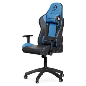 Primus Thronos100T/ Asiento con inclinacion, tension y altura ajustables/ Reclinable hasta 135 Grados/ Reposa-brazos ajustable/ Cojin lumbar y almohada removibles/ Carga maxima 100 kg/ PCH-103BL