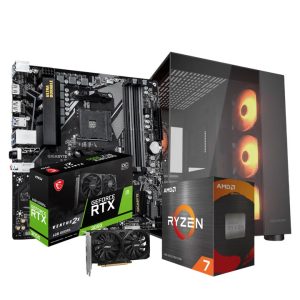 ArmAdAPC DYEVCA57-4903 AMD Ryzen 7-5700X/ Nvidia GeForce RTX 3050/ Board Gigabyte B550M DS3H AC R2/ RAM 16 GB DDR4/ SSD 500 GB/ Fuente 750W 80+ Bronze/ Chasis Cougar FV150 RGB Black